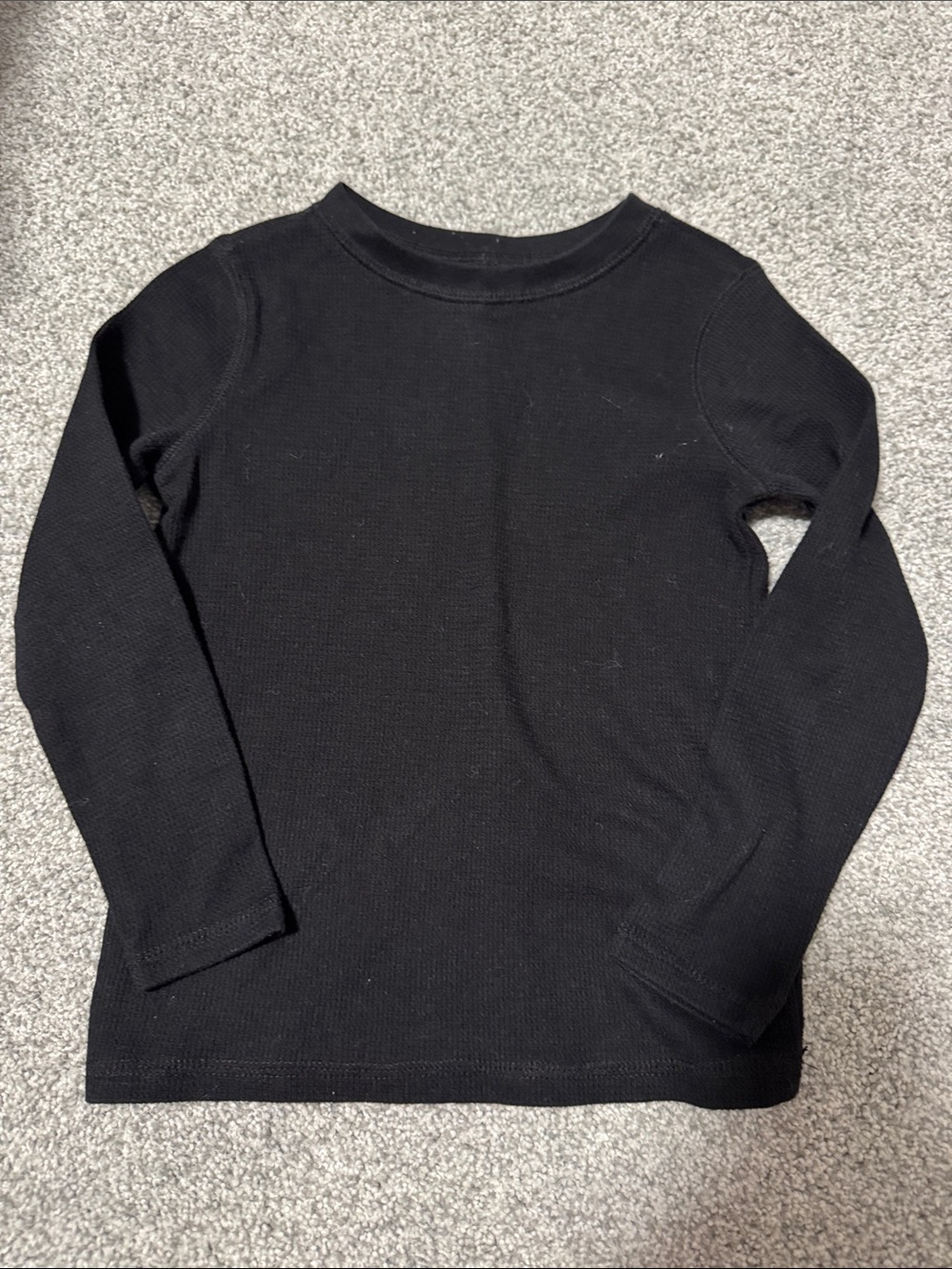 Old Navy Black Long Sleeve Thermal Tee for Kids